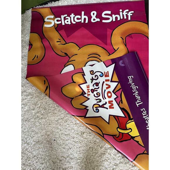 VTG 1998 Rugrats The Movie Spike Scratch & Sniff 48" x 64" Vinyl Banner DS - Picture 4 of 4